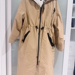 RUDSAK Tan Trench Coat with Black Accents